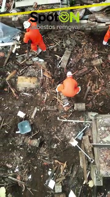 Spot-On Asbestos Removal field crew documenting a real Sydney job site, Class A and B licensed work